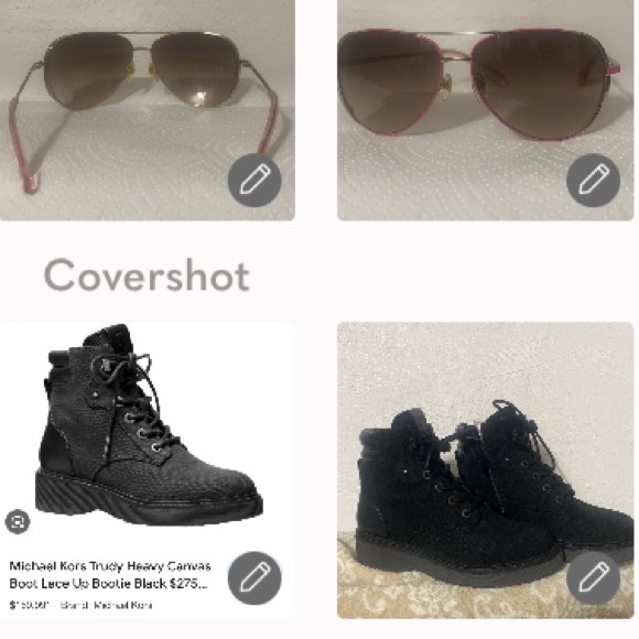 Michael Kors Trudy🥾7.5+MK Pink Rim🕶Sicily☀️glasses - Picture 1 of 17